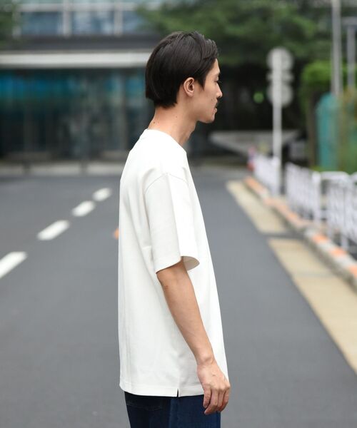 SHIPS（シップス）の「SHIPS: ライト ミラノリブ クルーネック プルオーバー Tシャツ（Tシャツ/カットソー・メンズ・ホワイト/ブラック/ライトグリーン/ホワイト系その他/ダークブルー・SMALL/MEDIUM/LARGE/X-LARGE）」の8枚目の写真