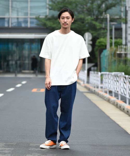 SHIPS（シップス）の「SHIPS: ライト ミラノリブ クルーネック プルオーバー Tシャツ（Tシャツ/カットソー・メンズ・ホワイト/ブラック/ライトグリーン/ホワイト系その他/ダークブルー・SMALL/MEDIUM/LARGE/X-LARGE）」の15枚目の写真