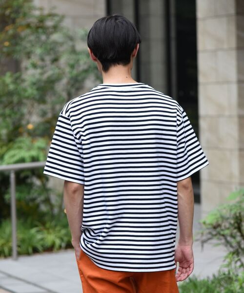 SHIPS（シップス）の「SHIPS: ライト ミラノリブ クルーネック プルオーバー Tシャツ（Tシャツ/カットソー・メンズ・ホワイト/ブラック/ライトグリーン/ホワイト系その他/ダークブルー・SMALL/MEDIUM/LARGE/X-LARGE）」の6枚目の写真