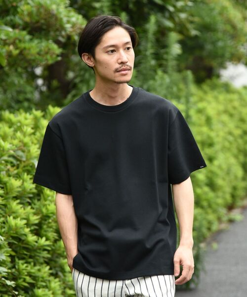 SHIPS（シップス）の「SHIPS: ライト ミラノリブ クルーネック プルオーバー Tシャツ（Tシャツ/カットソー・メンズ・ホワイト/ブラック/ライトグリーン/ホワイト系その他/ダークブルー・SMALL/MEDIUM/LARGE/X-LARGE）」の11枚目の写真