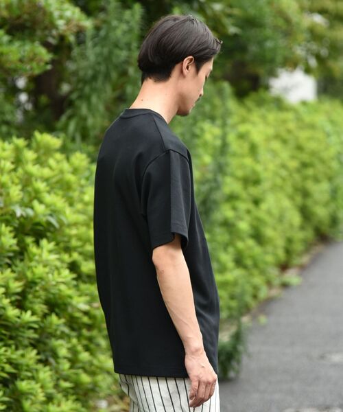 SHIPS（シップス）の「SHIPS: ライト ミラノリブ クルーネック プルオーバー Tシャツ（Tシャツ/カットソー・メンズ・ホワイト/ブラック/ライトグリーン/ホワイト系その他/ダークブルー・SMALL/MEDIUM/LARGE/X-LARGE）」の9枚目の写真