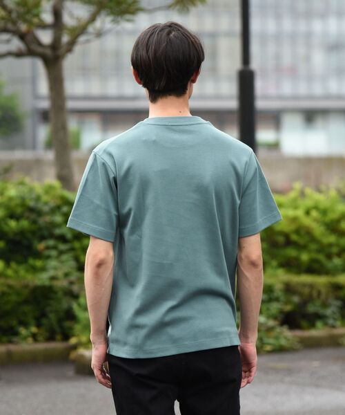 SHIPS（シップス）の「SHIPS: ライト ミラノリブ クルーネック プルオーバー Tシャツ（Tシャツ/カットソー・メンズ・ホワイト/ブラック/ライトグリーン/ホワイト系その他/ダークブルー・SMALL/MEDIUM/LARGE/X-LARGE）」の7枚目の写真