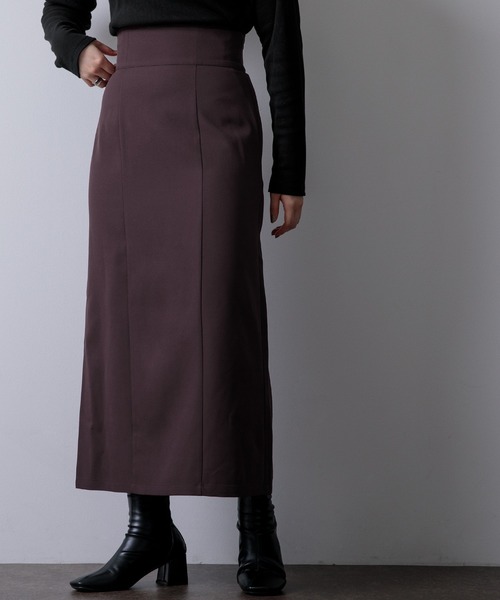 Adoon plain(アドーンプレーン)の「【新色追加!】【神シルエット!】ナロータイトスカート(スカート・レディース・ブラック/オレンジ/グリーン/ダークブルー/バイオレット・SMALL/MEDIUM/LARGE)」の4枚目の写真