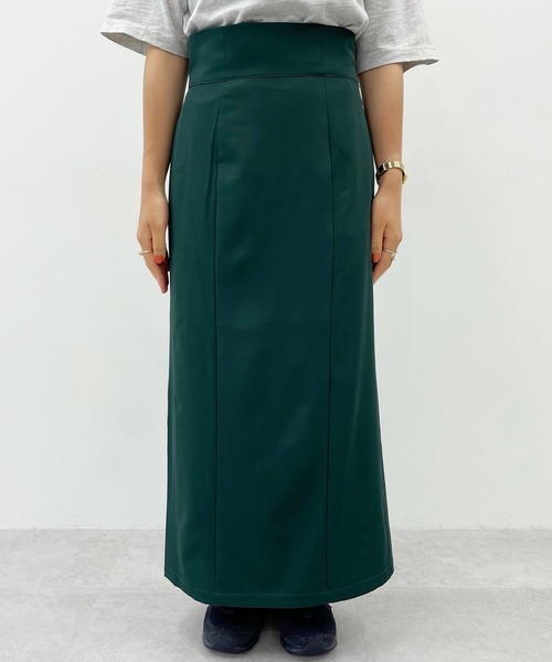 Adoon plain(アドーンプレーン)の「【新色追加!】【神シルエット!】ナロータイトスカート(スカート・レディース・ブラック/オレンジ/グリーン/ダークブルー/バイオレット・SMALL/MEDIUM/LARGE)」の18枚目の写真