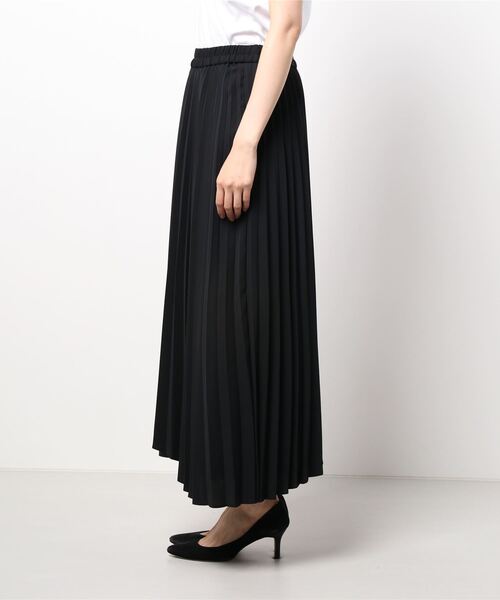 Scrap Book（スクラップブック）の「【CYAN TOKYO】異素材レイヤープリーツスカート（スカート・レディース・ブラック・FREE）」の2枚目の写真