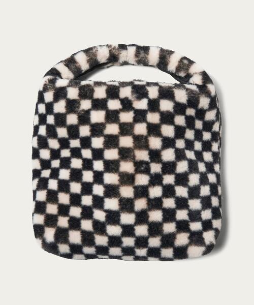 BEAUTY&YOUTH UNITED ARROWS（ビューティーアンドユースユナイテッドアローズ）の「BY フェイクファー チェッカーショルダーバッグ -2WAY- ∴（ショルダーバッグ・レディース・ブラック/ブラウン・FREE）」の6枚目の写真
