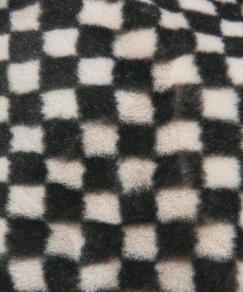 BEAUTY&YOUTH UNITED ARROWS（ビューティーアンドユースユナイテッドアローズ）の「BY フェイクファー チェッカーショルダーバッグ -2WAY- ∴（ショルダーバッグ・レディース・ブラック/ブラウン・FREE）」の14枚目の写真