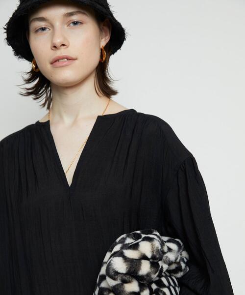 BEAUTY&YOUTH UNITED ARROWS（ビューティーアンドユースユナイテッドアローズ）の「BY フェイクファー チェッカーショルダーバッグ -2WAY- ∴（ショルダーバッグ・レディース・ブラック/ブラウン・FREE）」の15枚目の写真