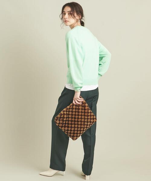 BEAUTY&YOUTH UNITED ARROWS（ビューティーアンドユースユナイテッドアローズ）の「BY フェイクファー チェッカーショルダーバッグ -2WAY- ∴（ショルダーバッグ・レディース・ブラック/ブラウン・FREE）」の20枚目の写真