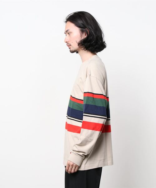 Levi's（リーバイス）の「LS RED TAB TEE PAST TIME STRIPE PEYOTE（Tシャツ/カットソー・メンズ・マルチ・M/S/L/XL）」の3枚目の写真