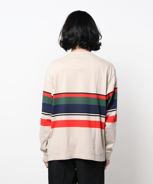 Levi's（リーバイス）の「LS RED TAB TEE PAST TIME STRIPE PEYOTE（Tシャツ/カットソー・メンズ・マルチ・M/S/L/XL）」の2枚目の写真