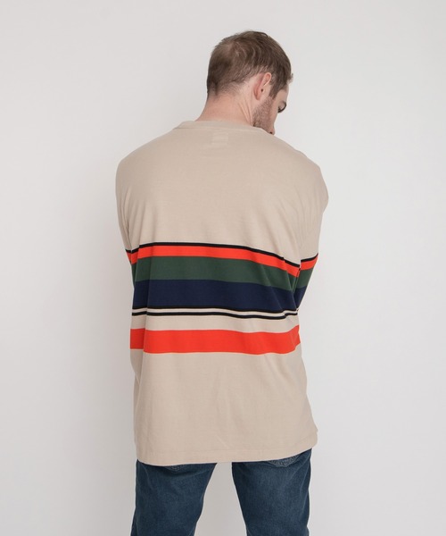 Levi's（リーバイス）の「LS RED TAB TEE PAST TIME STRIPE PEYOTE（Tシャツ/カットソー・メンズ・マルチ・M/S/L/XL）」の15枚目の写真