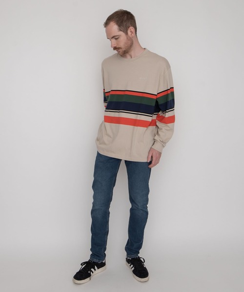 Levi's（リーバイス）の「LS RED TAB TEE PAST TIME STRIPE PEYOTE（Tシャツ/カットソー・メンズ・マルチ・M/S/L/XL）」の13枚目の写真