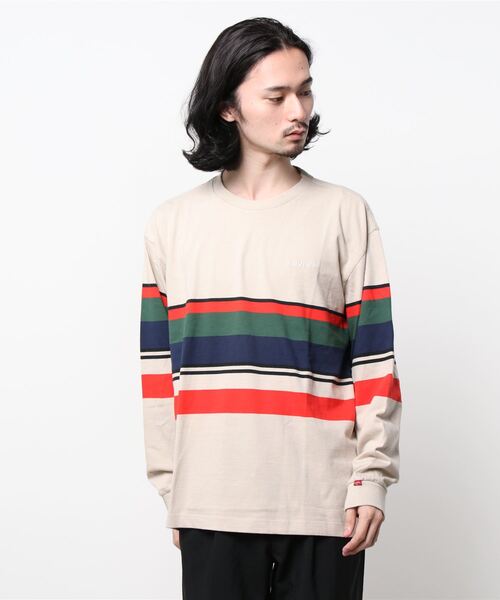 Levi's（リーバイス）の「LS RED TAB TEE PAST TIME STRIPE PEYOTE（Tシャツ/カットソー・メンズ・マルチ・M/S/L/XL）」の11枚目の写真