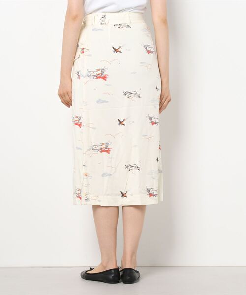 MAISON SCOTCH（メゾンスコッチ）の「プリント ラップスカート【161607】（スカート・レディース・アイボリー・X-SMALL/SMALL）」の3枚目の写真
