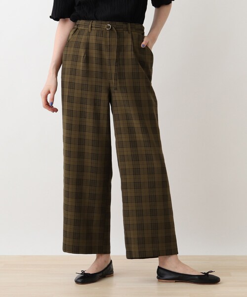 DRESKIP（ドレスキップ）の「◆Dカンベルト付きワイドパンツ（その他パンツ・レディース・ダークブラウン系1/ブラック/キャメル・03/04/02）」の3枚目の写真