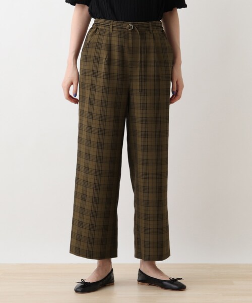 DRESKIP（ドレスキップ）の「◆Dカンベルト付きワイドパンツ（その他パンツ・レディース・ダークブラウン系1/ブラック/キャメル・03/04/02）」の4枚目の写真