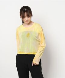 atmos pink | atmos pink タイダイ オーガンジー トップス(Tシャツ/カットソー)