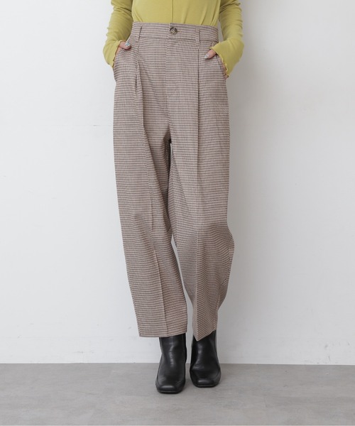 FREE'S MART(フリーズマート)の「【Sシリーズ対応】◆マルチチェック柄エッグパンツ(その他パンツ・レディース・グレー系その他/ベージュ系その他・SMALL/MEDIUM)」の2枚目の写真