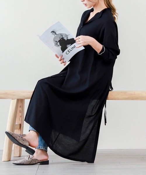 セール バックリボンスリットシャツワンピース ワンピース Sugar Bisket シュガービスケット のファッション通販 Zozotown