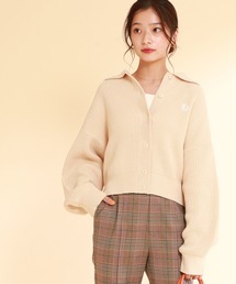 Ray BEAMS | FRED PERRY × Ray BEAMS / 別注 ビッグカラー カーディガン(カーディガン/ボレロ)