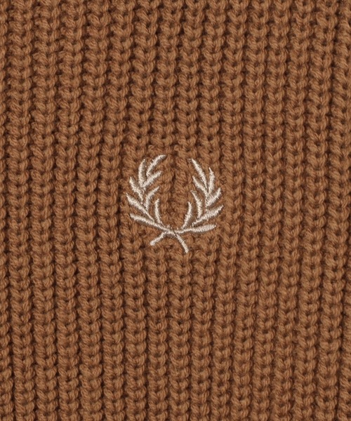 Ray BEAMS（レイビームス）の「FRED PERRY × Ray BEAMS / 別注 ビッグカラー カーディガン（カーディガン/ボレロ・レディース・ネイビー/ホワイト系その他/ブラウン系その他・ONE SIZE）」の9枚目の写真