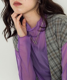 w closet | メッシュアウトロックハイネック(Tシャツ/カットソー)