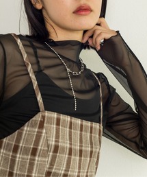 w closet | メッシュアウトロックハイネック(Tシャツ/カットソー)