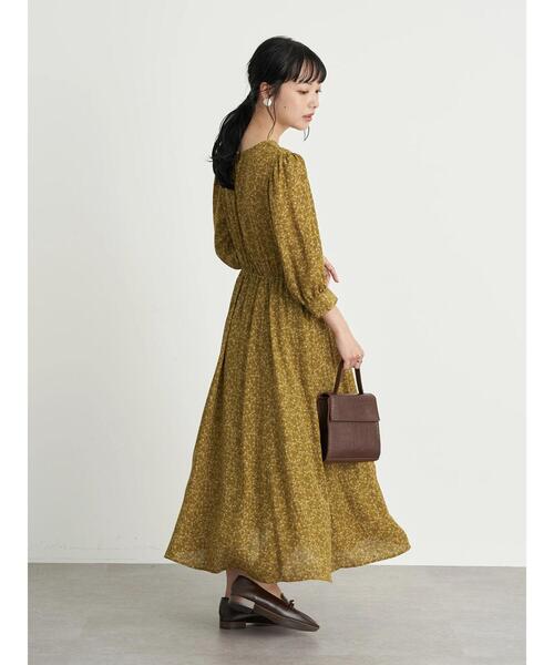 セール】ヴィンテージライクフラワーワンピース（ワンピース）｜earth  