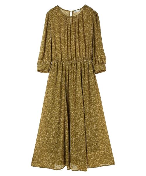 セール】ヴィンテージライクフラワーワンピース（ワンピース）｜earth  