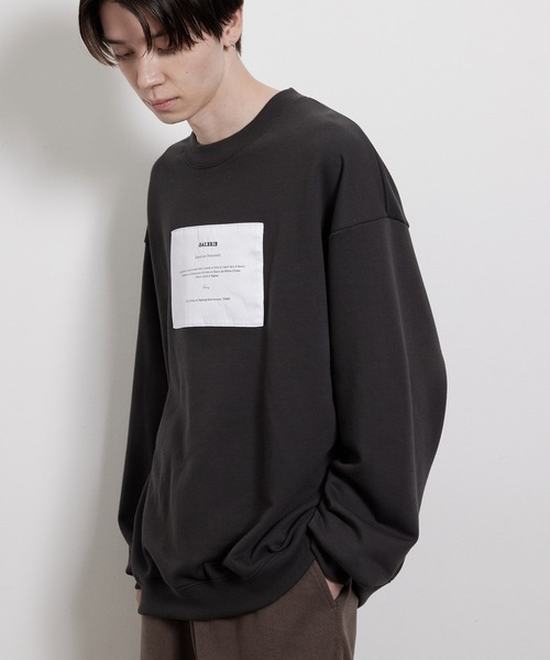 JUNRED（ジュンレッド）の「レタリング裏毛スウェット（スウェット・メンズ・キナリ/チャコールグレー/ブルー・S/M/L）」の12枚目の写真