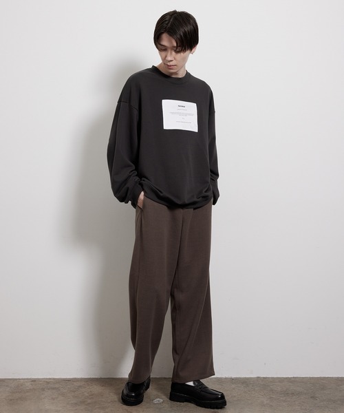 JUNRED（ジュンレッド）の「レタリング裏毛スウェット（スウェット・メンズ・キナリ/チャコールグレー/ブルー・S/M/L）」の17枚目の写真