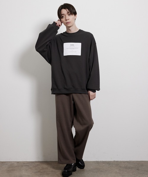 JUNRED（ジュンレッド）の「レタリング裏毛スウェット（スウェット・メンズ・キナリ/チャコールグレー/ブルー・S/M/L）」の18枚目の写真