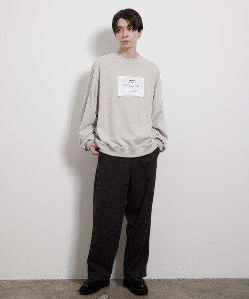 JUNRED（ジュンレッド）の「レタリング裏毛スウェット（スウェット・メンズ・キナリ/チャコールグレー/ブルー・S/M/L）」の19枚目の写真