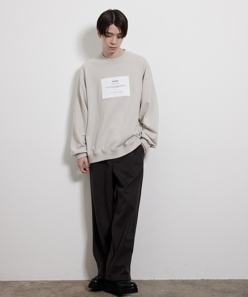 JUNRED（ジュンレッド）の「レタリング裏毛スウェット（スウェット・メンズ・キナリ/チャコールグレー/ブルー・S/M/L）」の20枚目の写真