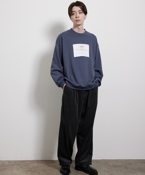 JUNRED（ジュンレッド）の「レタリング裏毛スウェット（スウェット・メンズ・キナリ/チャコールグレー/ブルー・S/M/L）」の22枚目の写真