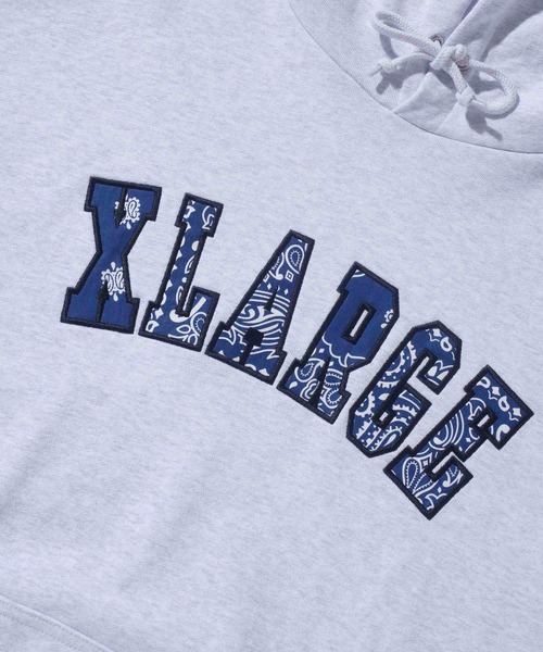 XLARGE(エクストララージ)の「BANDANA LOGO HOODED SWEAT(パーカー・メンズ・ブラック/ネイビー/アッシュ・S/M/L/XL)」の8枚目の写真