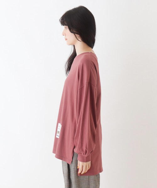 Cutie Blonde(キューティーブロンド)の「◆ルーズシルエットTシャツ(Tシャツ/カットソー・レディース・カーキ/ダークオレンジ/オフホワイト/チャコールグレー・00)」の10枚目の写真