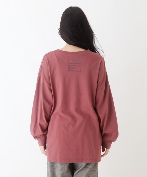 Cutie Blonde(キューティーブロンド)の「◆ルーズシルエットTシャツ(Tシャツ/カットソー・レディース・カーキ/ダークオレンジ/オフホワイト/チャコールグレー・00)」の6枚目の写真