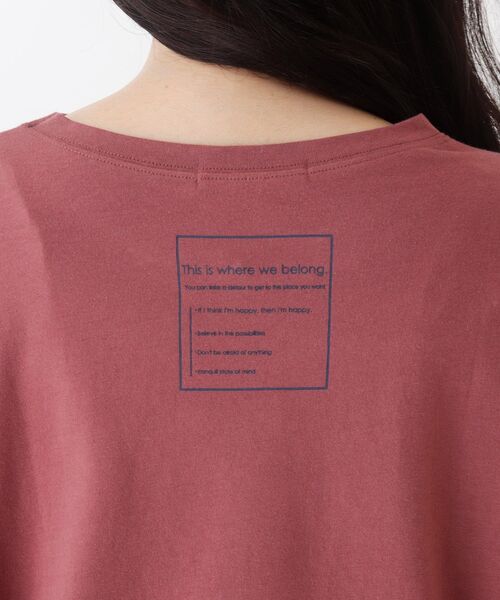 Cutie Blonde(キューティーブロンド)の「◆ルーズシルエットTシャツ(Tシャツ/カットソー・レディース・カーキ/ダークオレンジ/オフホワイト/チャコールグレー・00)」の9枚目の写真