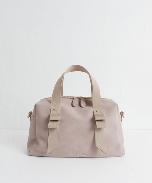 tocco closet(トッコ クローゼット)の「ショルダー付きtocco closet刺繍入り2WAYボストンバッグ(ボストンバッグ・レディース・ピンク/ブラウン・FREE)」の22枚目の写真
