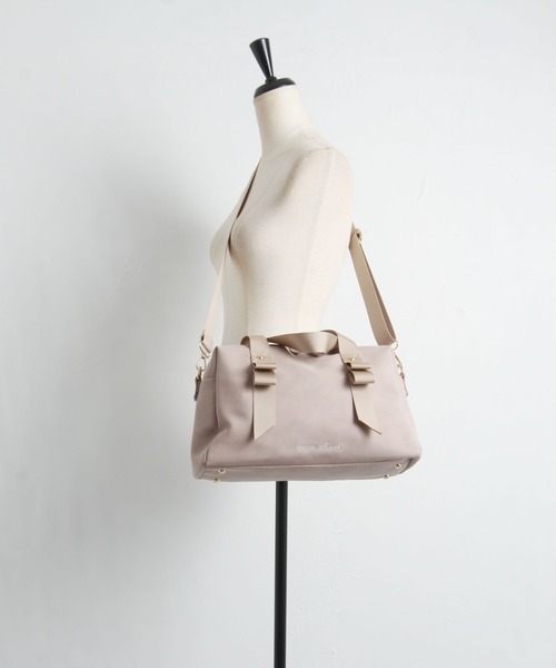tocco closet(トッコ クローゼット)の「ショルダー付きtocco closet刺繍入り2WAYボストンバッグ(ボストンバッグ・レディース・ピンク/ブラウン・FREE)」の19枚目の写真