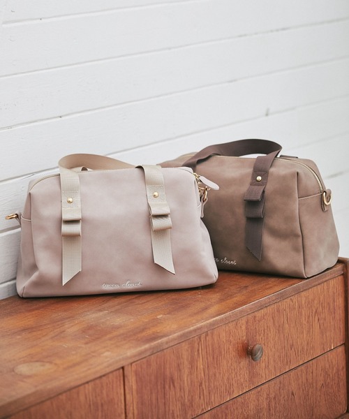 tocco closet(トッコ クローゼット)の「ショルダー付きtocco closet刺繍入り2WAYボストンバッグ(ボストンバッグ・レディース・ピンク/ブラウン・FREE)」の15枚目の写真