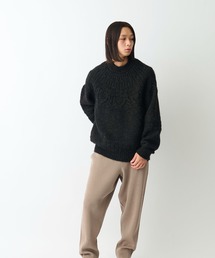 極美品 バトナー スプレッドアランクルーネックニット ウール L チャコール 60567772b_b_08_215.jpg
