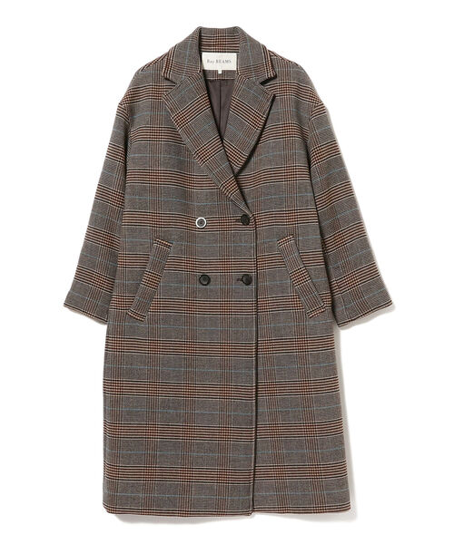 Ray BEAMS(レイビームス)の「Ray BEAMS / チェック ダブル チェスター コート(チェスターコート・レディース・ダークブラウン/グレー・1/0)」の14枚目の写真