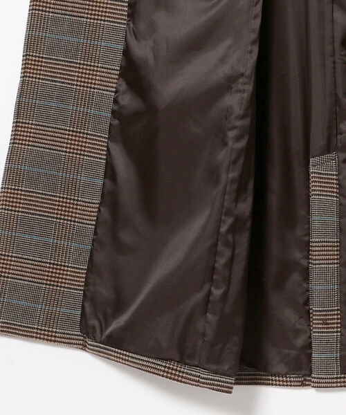 Ray BEAMS(レイビームス)の「Ray BEAMS / チェック ダブル チェスター コート(チェスターコート・レディース・ダークブラウン/グレー・1/0)」の20枚目の写真