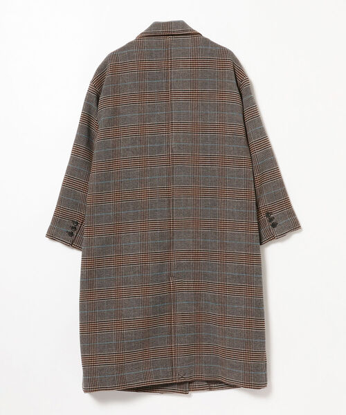Ray BEAMS(レイビームス)の「Ray BEAMS / チェック ダブル チェスター コート(チェスターコート・レディース・ダークブラウン/グレー・1/0)」の19枚目の写真