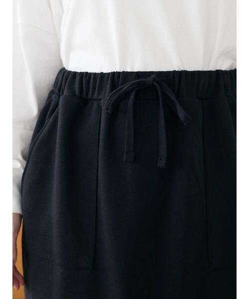 Green　Parks（グリーンパークス）の「裏毛タイトスカート＊（スカート・レディース・ブラック/ベージュ/ブラウン・FREE）」の8枚目の写真