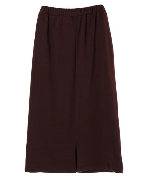 Green　Parks（グリーンパークス）の「裏毛タイトスカート＊（スカート・レディース・ブラック/ベージュ/ブラウン・FREE）」の17枚目の写真