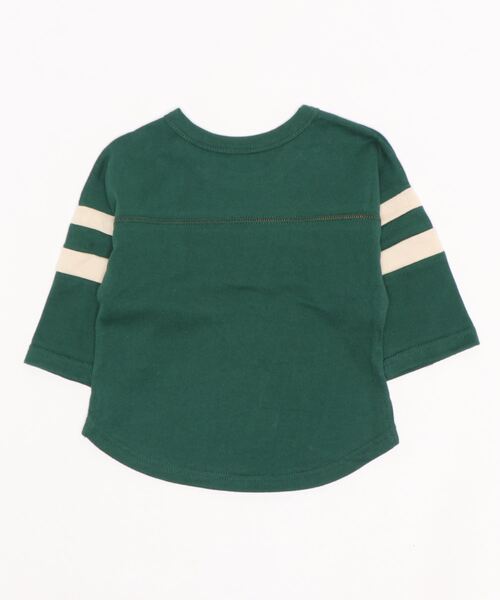 petit main(プティマイン)の「【リンク】フットボール長袖Tシャツ(Tシャツ/カットソー・キッズ・ブラウン/グリーン・130cm/120cm/90cm/100cm/80cm/110cm)」の3枚目の写真